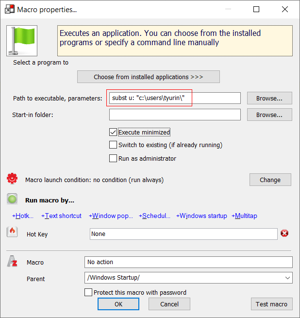 Add Gmail as a desktop app macro